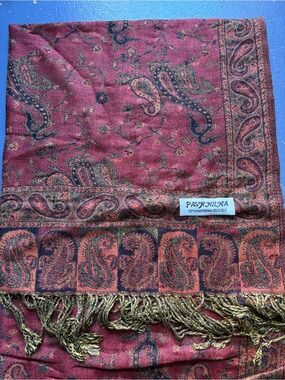 Pashmina & Silk Scarf,New